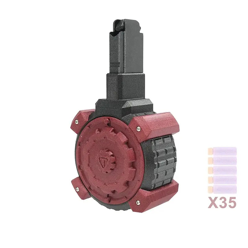 FaCai Wealth T04 Pump Action 3D Printed Nerf Shotgun Blaster-m416gelblaster-extra drum mag-m416gelblaster