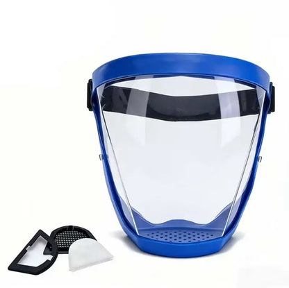 Full Face Shield Mask with Filter – Gel Blaster & Nerf Protection-Protective Gear-m416gelblaster-blue-m416gelblaster
