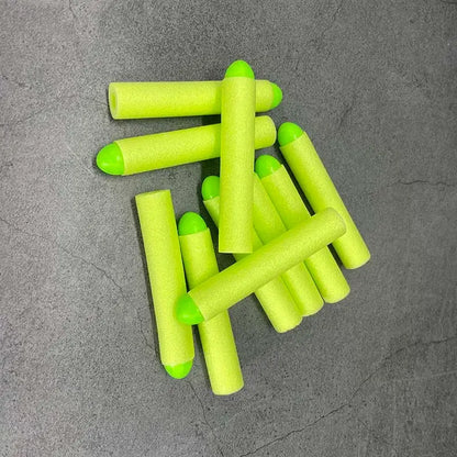 Green Dome Tip Nerf Long Foam Darts 7.2*1.28cm-m416gelblaster-m416gelblaster