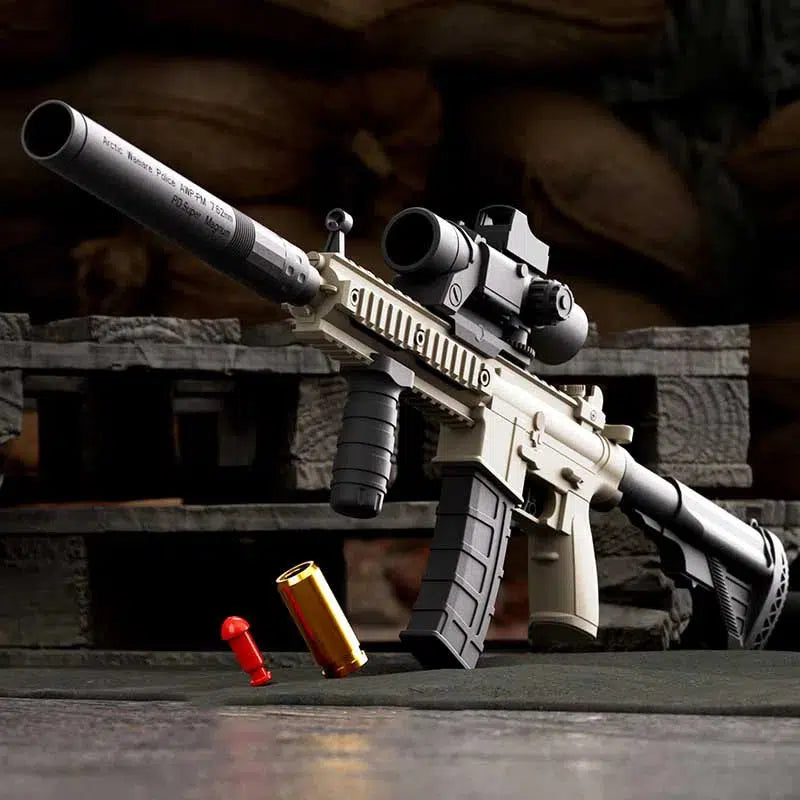 HK416 Semi-Auto Soft Bullet Shell Ejection Toy Gun – m416gelblaster