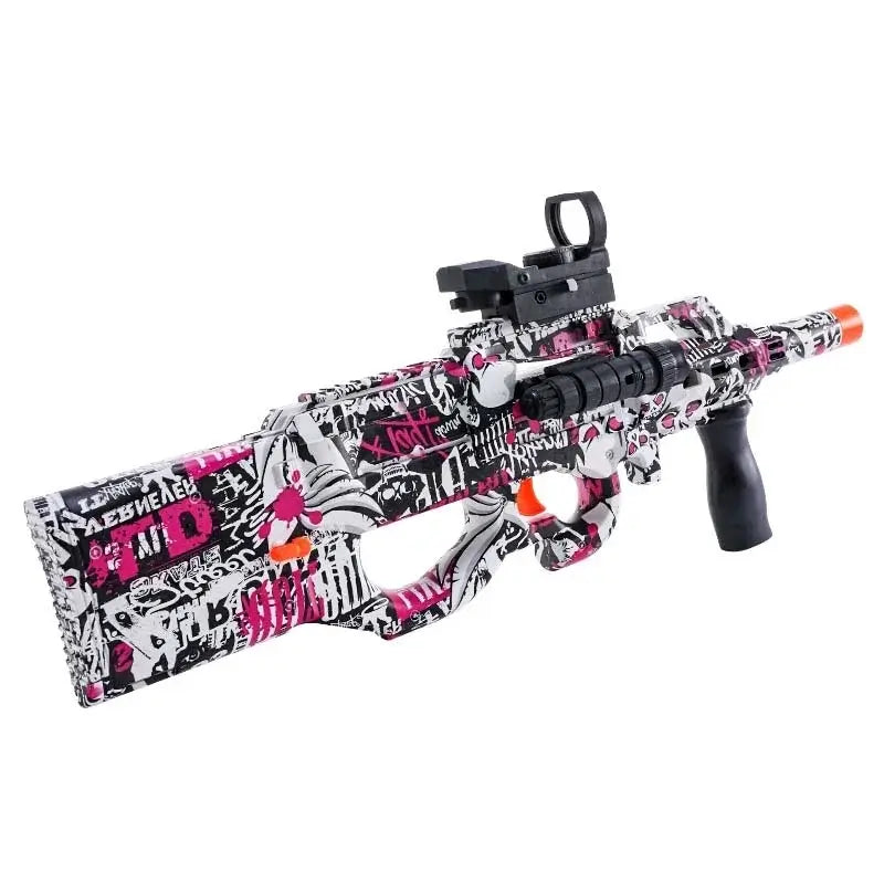 トイガン p90 Large P90 Electric Hopper Fed Orbeez Toy Gun with Universe Skin