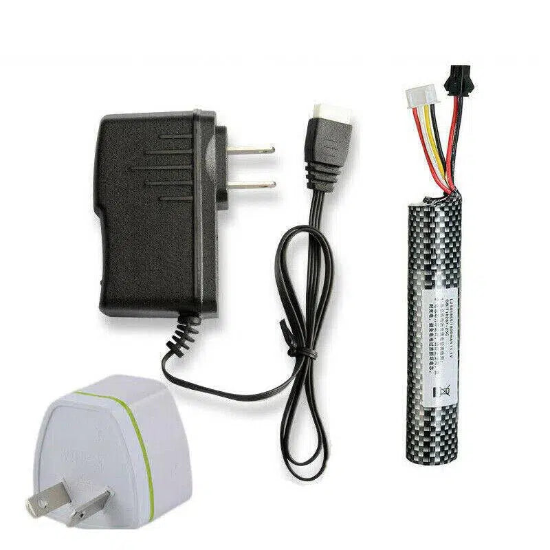 11.1V 1800mAh Lipo Battery w/ USB Charger & US/UK/EU/AU Plug-m416gelblaster-m416gelblaster