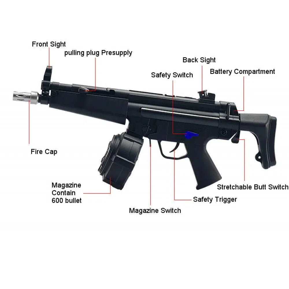 JM MP5 V2 Gel Blaster w/ Stick or Drum Mag-m416gelblaster-m416gelblaster