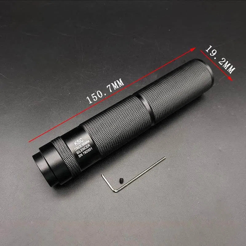 KSC 14mm 19mm Thread Metal Suppressor Silencers-m416gelblaster-black-m416gelblaster
