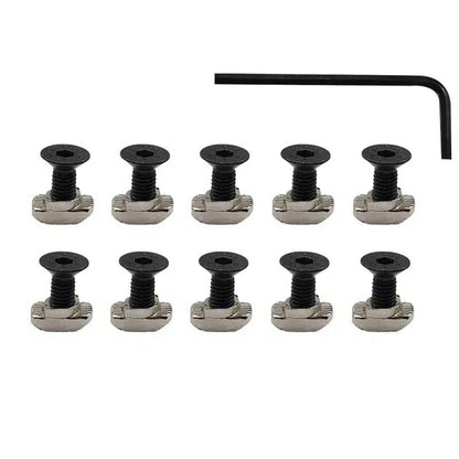 ohhunt M-LOK Screw T-Nut Replacement Set for Rail Sections 10-Pack ohhunt M-LOK Screw T-Nut Replacement Set for Rail Sections 10-Pack