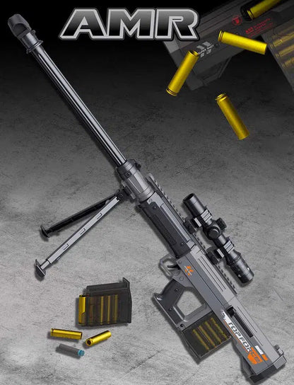 Lehui AMR Shell Eject Foam Blaster Soft Bullet Launcher-Biu Blaster-gray-m416gelblaster