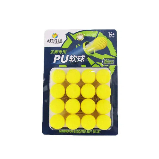 Lehui PU Foam Nerf Balls 16 Round Refill Pack-nerf darts-Biu Blaster-Biu Blaster