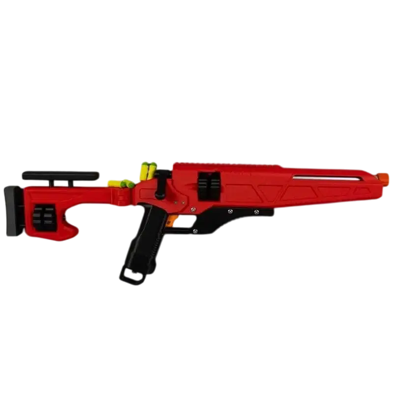 LunJiao Bolt Action Cylinder-Fed Foam Dart Blaster-m416gelblaster-red-m416gelblaster