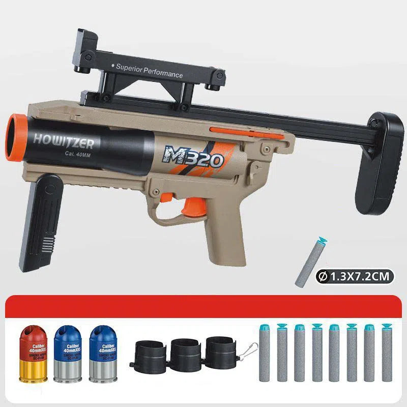M320 Grenade Launcher Module Triple-Shot Foam Darts Blaster ...