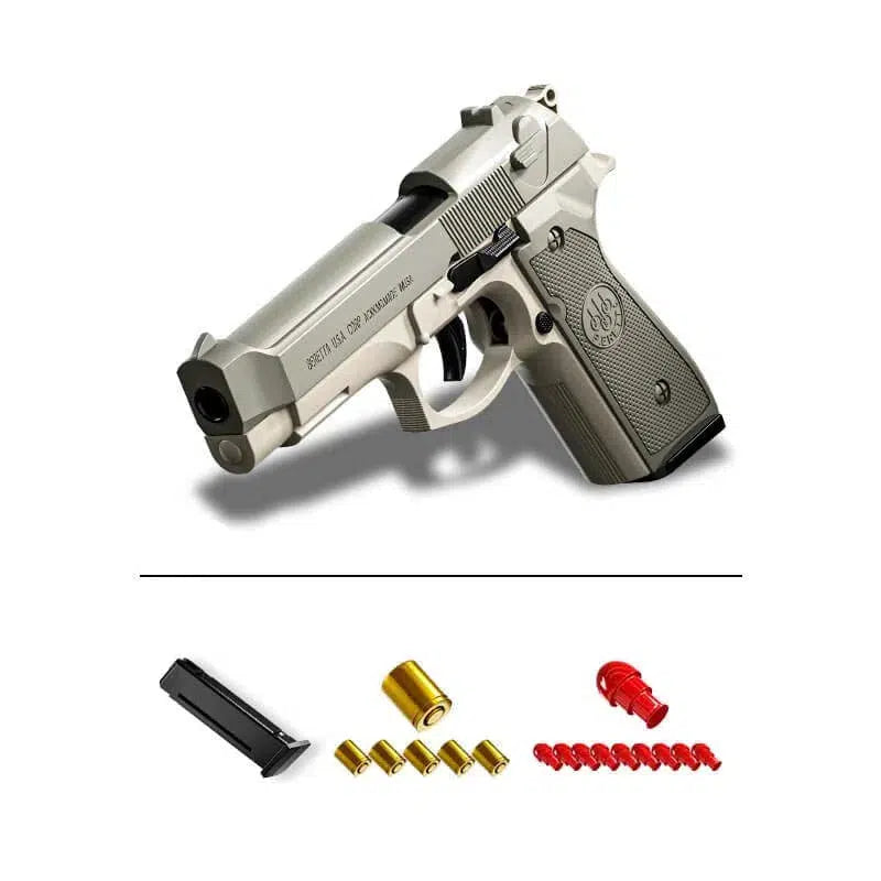 M92 Beretta Semi Automatic Toy Gun with Shell Ejection M92 Beretta Semi Automatic Toy Gun with Shell Ejection