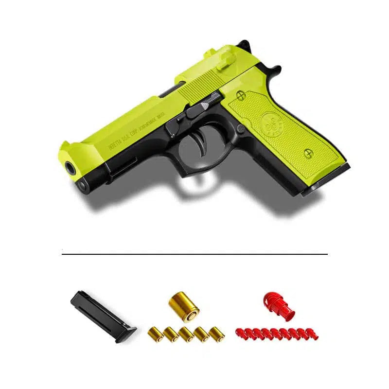 M92 Beretta Semi Automatic Toy Gun with Shell Ejection-m416gelblaster-green-m416gelblaster