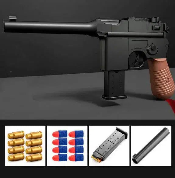 Mauser C96 Foam Dart Blaster with Eject Shells-foam blaster-m416gelblaster-black-m416gelblaster