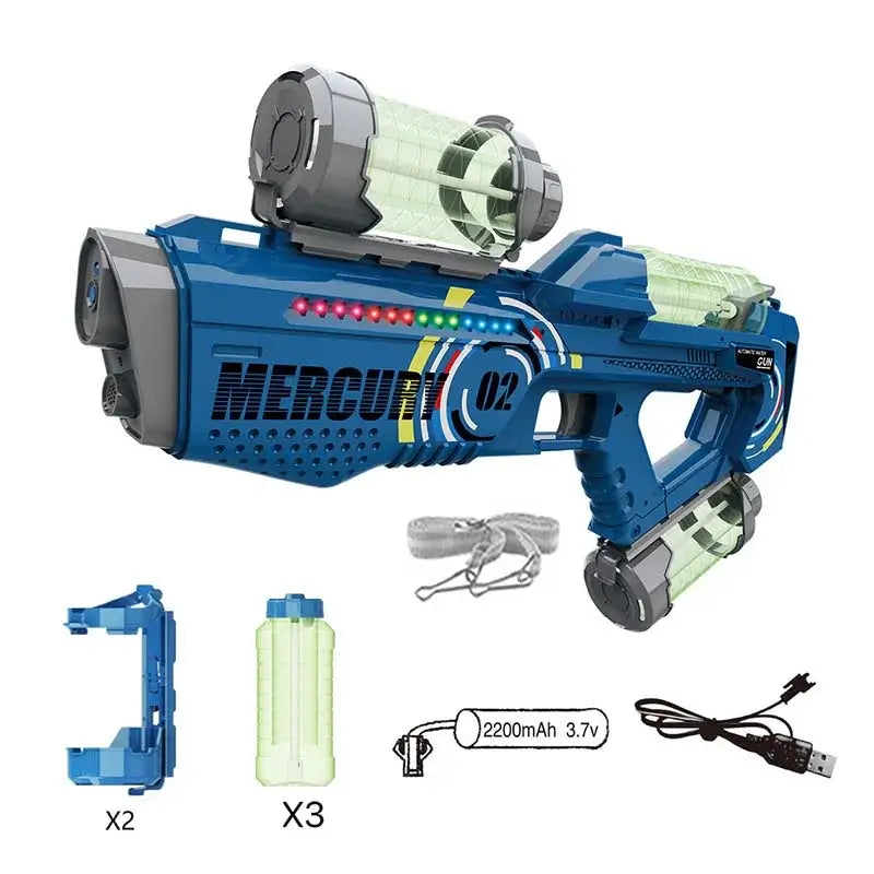 Mercury M2 Electric Luminous Light Water Gun-m416gelblaster-blue-m416gelblaster