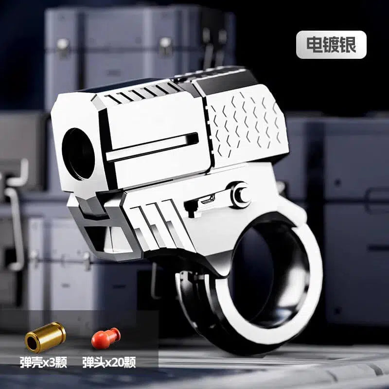 One Click Eject Mini Ring Pistol Metal Toy Gun-m416gelblaster-white-m416gelblaster