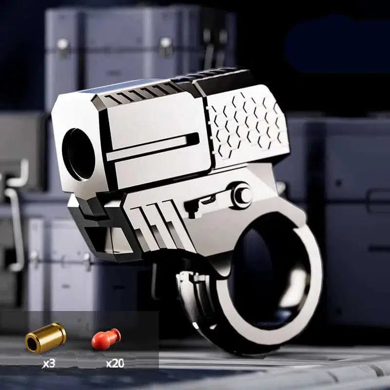 One Click Eject Mini Ring Pistol Metal Toy Gun-m416gelblaster-gray-m416gelblaster
