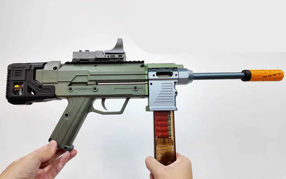 Modified Inverted Scales 2.0 Full Auto Nerf AEG Rifle Blaster-m416gelblaster-green blaster-m416gelblaster