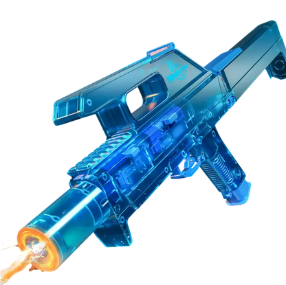 Electric Transparent FMG9 Foldable Water Gun-m416gelblaster-m416gelblaster