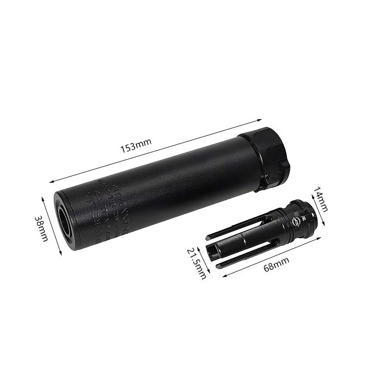 Socom Warden CNC 14MM Thread Suppressors 6 Inch