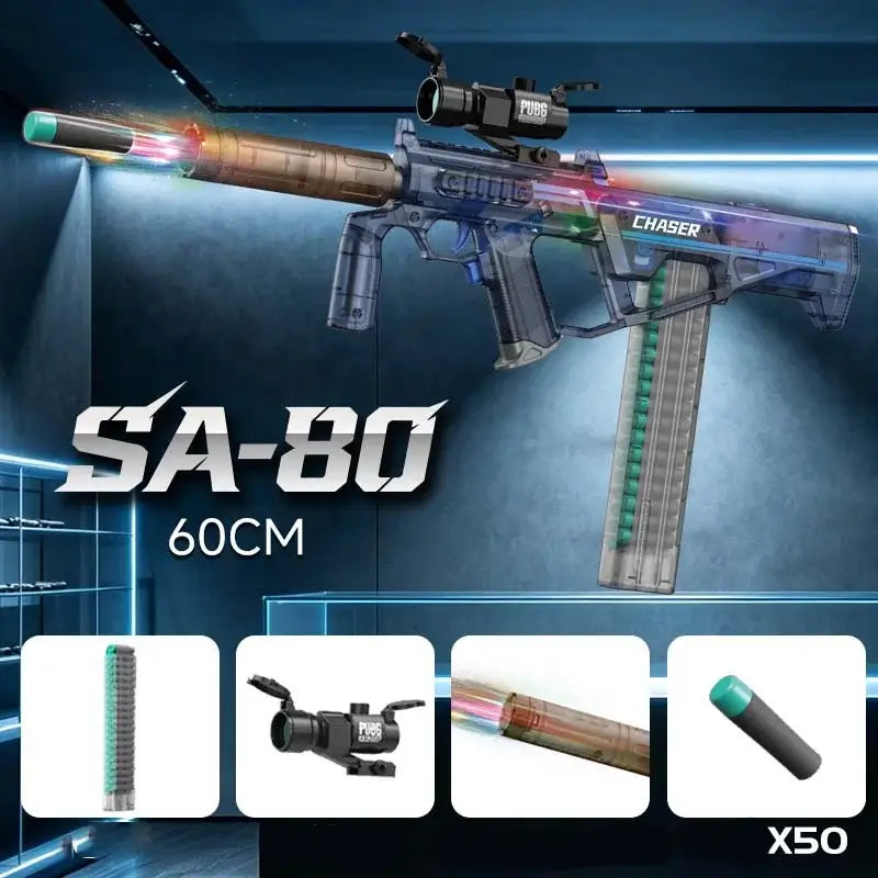 SA80 Bullpup Electric Automatic Foam Dart Gun with Tracer