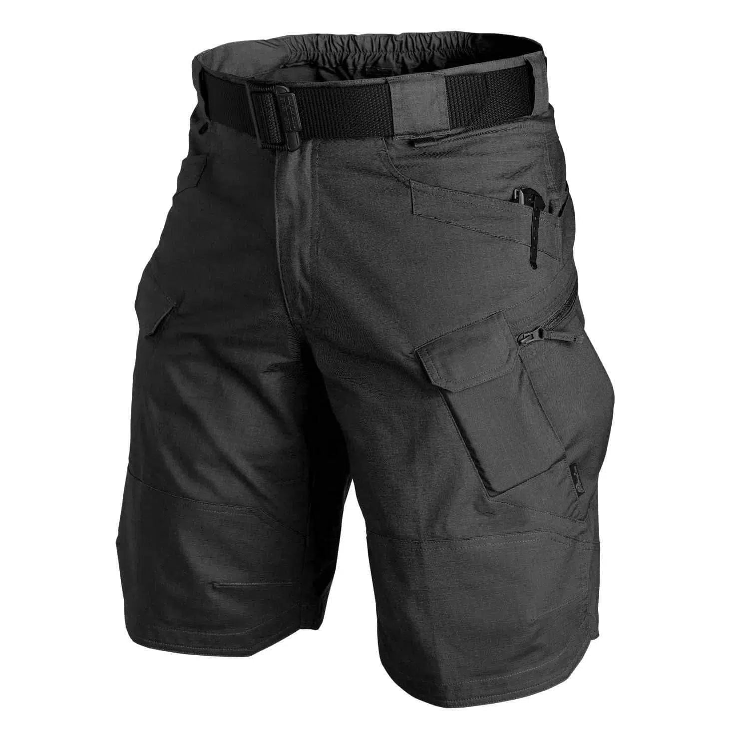 IX7 Tactical Cargo Shorts for Men - Waterproof Breathable Quick Dry (no belt)-clothing-Biu Blaster-black-S- Biu Blaster