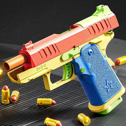 Colorful 2011 Shell Ejecting Pistol Toy Gun-m416gelblaster-m416gelblaster