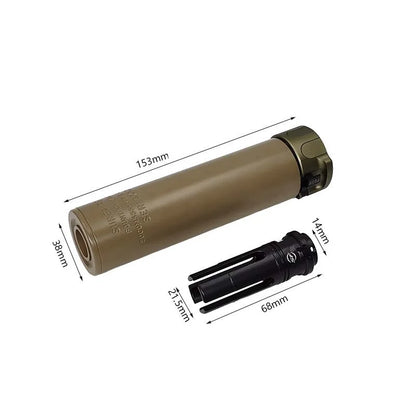 Socom Warden CNC 14MM Thread Suppressors 6 Inch