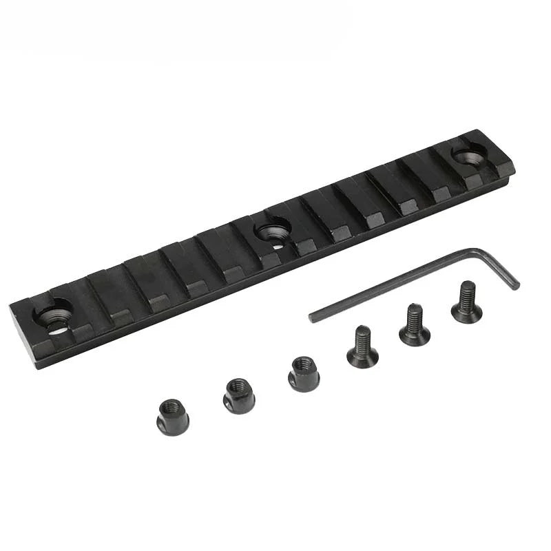 13-Slot Picatinny Weaver MLok or Keymod Metal Rail Section 5.25"-m416gelblaster-for keymod-m416gelblaster