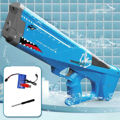 Induction Absorption Electric Shark Water Blaster Outdoor Beach Toy-m416gelblaster-blue-m416gelblaster
