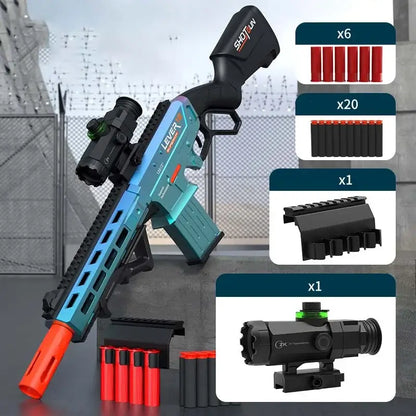 Lever12 Mag Fed Lever Action Nerf Shotgun Blaster with Shell Ejection