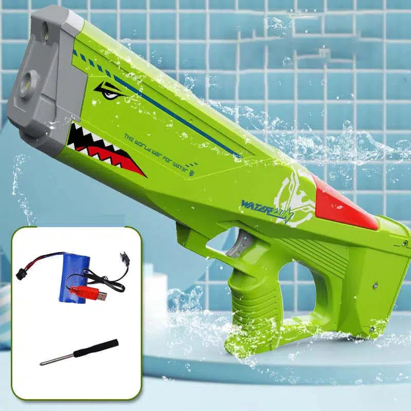 Induction Absorption Electric Shark Water Blaster Outdoor Beach Toy-m416gelblaster-green-m416gelblaster