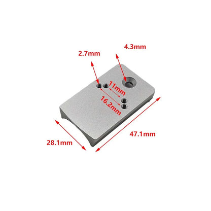 Combat Master 2011 Blaster CNC Red Dot Mount Plate