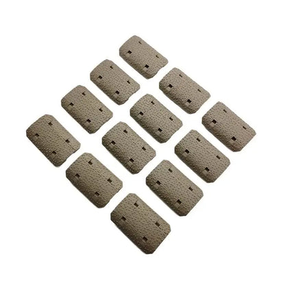 KAC SR16 URX4 M-LOK Handguard Rail Covers 12Pcs-m416gelblaster-tan-m416gelblaster