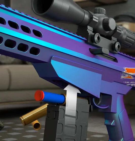 LuoChen Manual Shell Eject Mag-Fed Barrett Foam Dart Gun