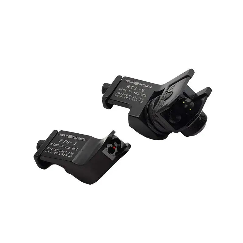 RTS Rapid Transition Sight Offset Metal Sights Front & Rear-m416gelblaster-with fibers-m416gelblaster