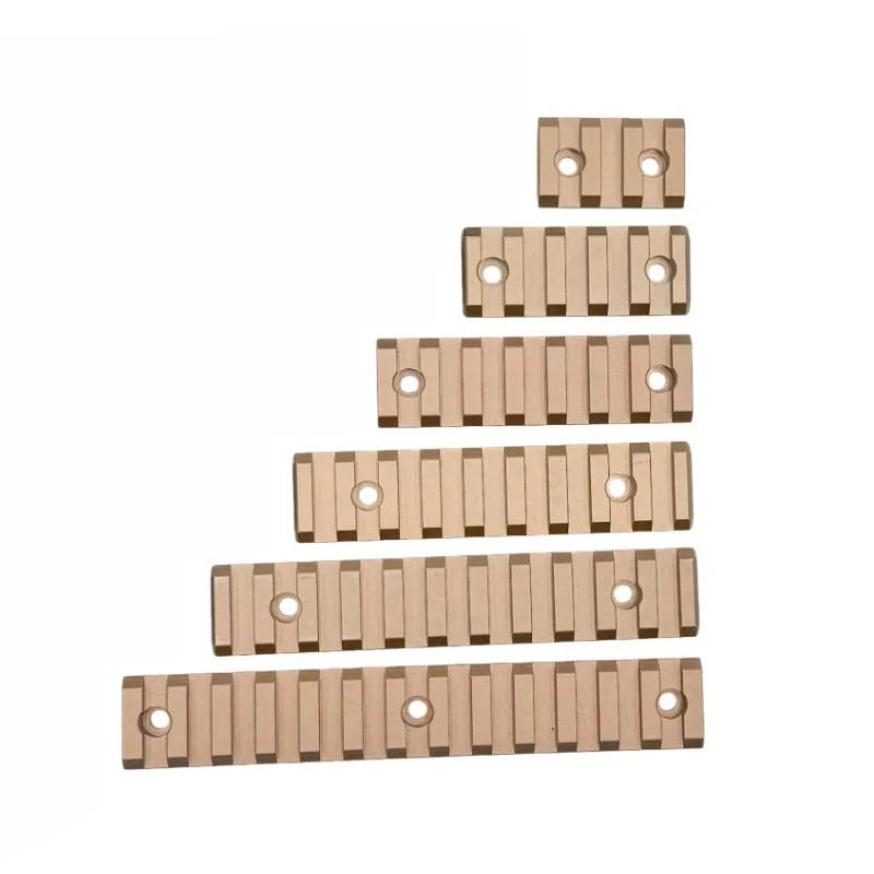 M-Lok Metal Picatinny Rail Section 3/5/7/9/11/13 Slot-m416gelblaster-tan-one set-m416gelblaster