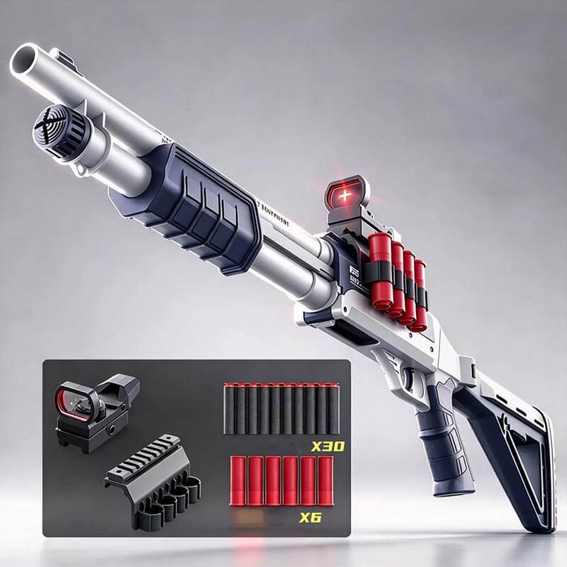 FPSS Manual Pump Action Folding Shotgun Foam Dart Blaster