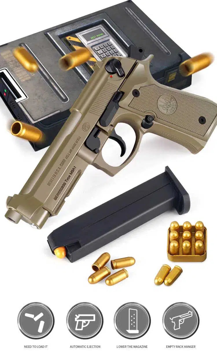 Beretta 92 Custom a Molla Con Laser A&K