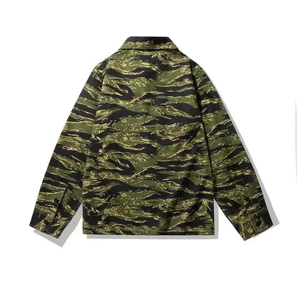 Cotton Tactical Tiger Stripe Camo Combat BDU Shirt-m416gelblaster-m416gelblaster