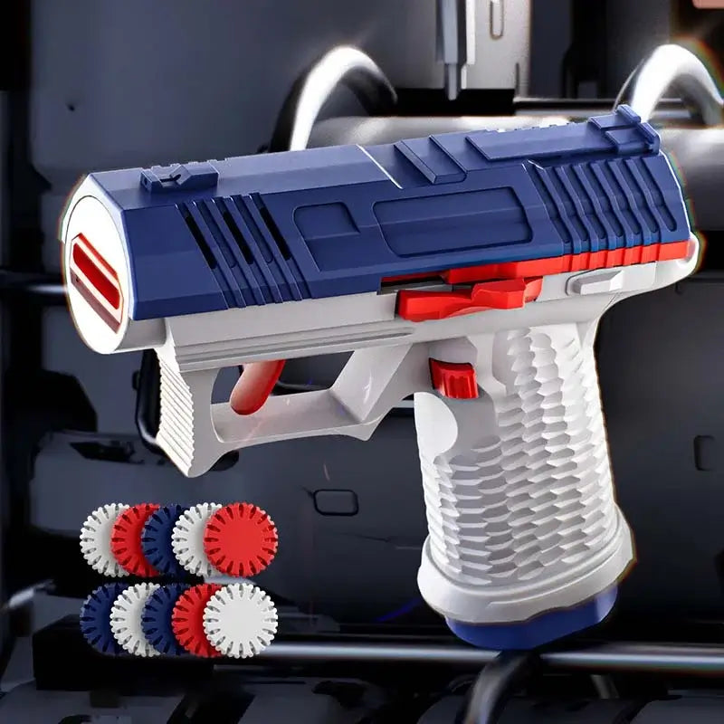 UDL 2011 Mini Blowback Semi-Auto Flying Disc Launcher-m416gelblaster-blue gray-m416gelblaster