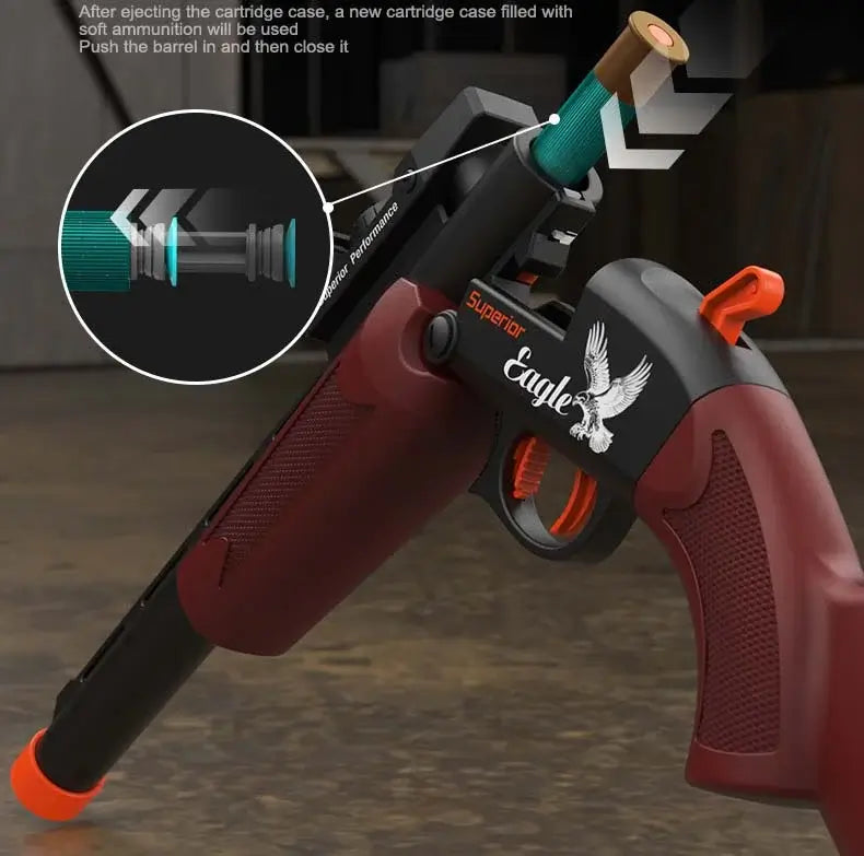 STG Break Action Manual Shell Ejecting Hunting Rifle Foam Dart Blaster-m416gelblaster-m416gelblaster