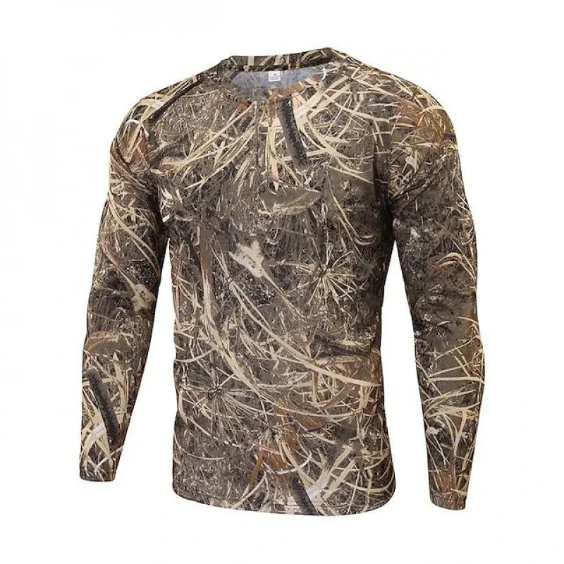 WST Camouflage PRO Tights Schnelltrocknendes, hochelastisches Langarm-T-Shirt