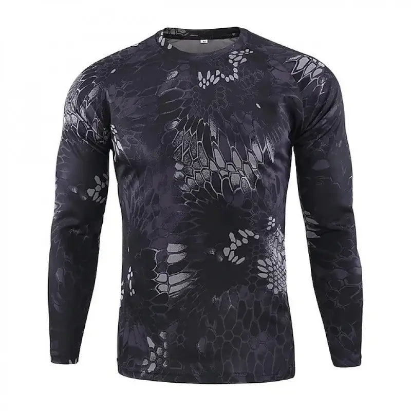WST Camouflage PRO Tights Schnelltrocknendes, hochelastisches Langarm-T-Shirt