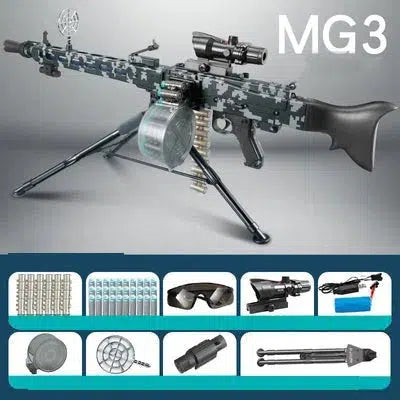 Lehui MG3 WW2 Full Auto Foam Dart Blaster Toy – m416gelblaster
