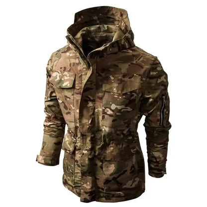 Camouflage Outdoor Tactical Hooded Men's Military Jacket Coat-clothing-m416gelblaster-green-S-m416gelblaster