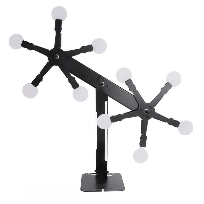 Dual Star Target Double Stars Rotating Magnetic Metal Target wtih 10 Plates – m416gelblaster