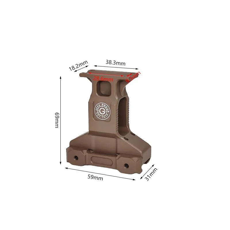 GBRS Lerna Metal Heightened Mount for T2 or MRO Scope