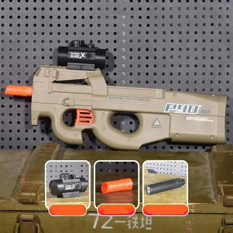 Hopper-Fed MAC11 Semi-Auto Orbeez Gun with Tracer-m416gelblaster-p90-m416gelblaster