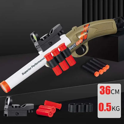 Single Barrel Short S686 Shell Ejecting Foam Dart Toy Gun-m416gelblaster-tan-m416gelblaster