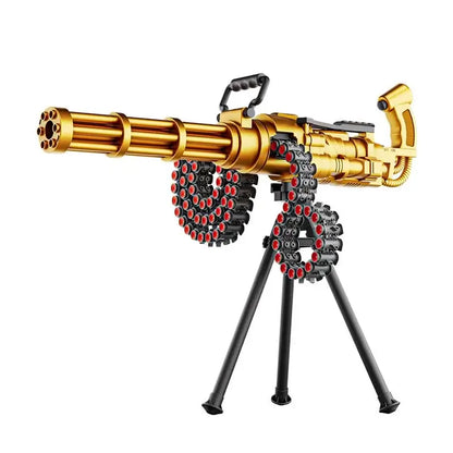 Electric Gold Gatling Nerf Gun with Rotating Belt-m416gelblaster-m416gelblaster