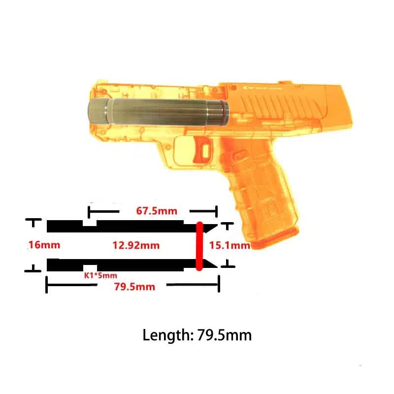 Lehui LP55 Blaster Upgrade Parts-nerf part-Biu Blaster-79.5mm barrel-Uenel